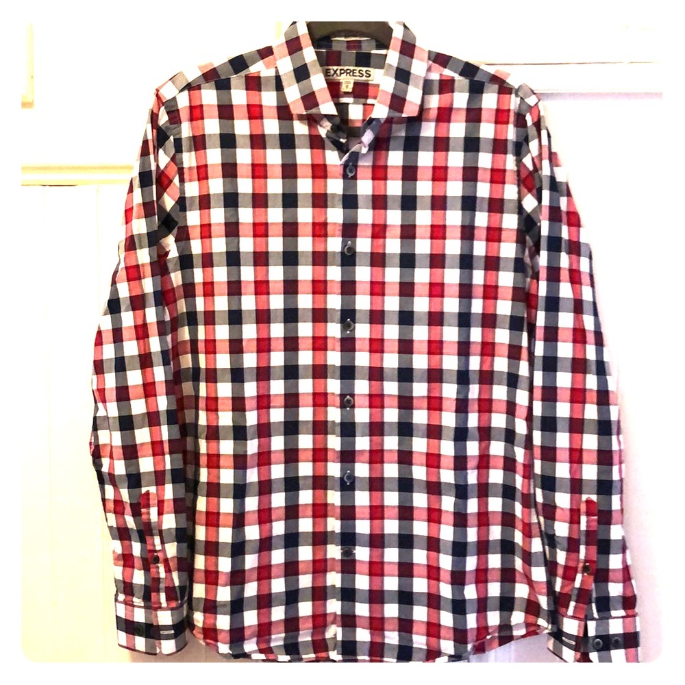 Long sleeve button down.